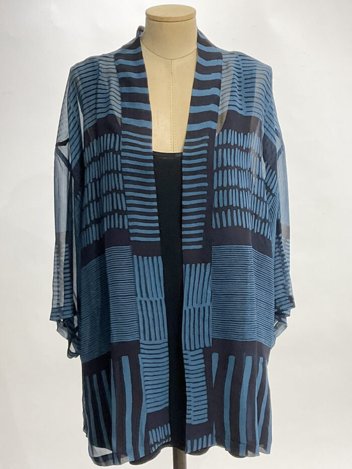 D.Bali-Hand Batik Hippari Stripes (Kimono Style Jacket)