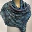 Isnia, silk scarf turquoise