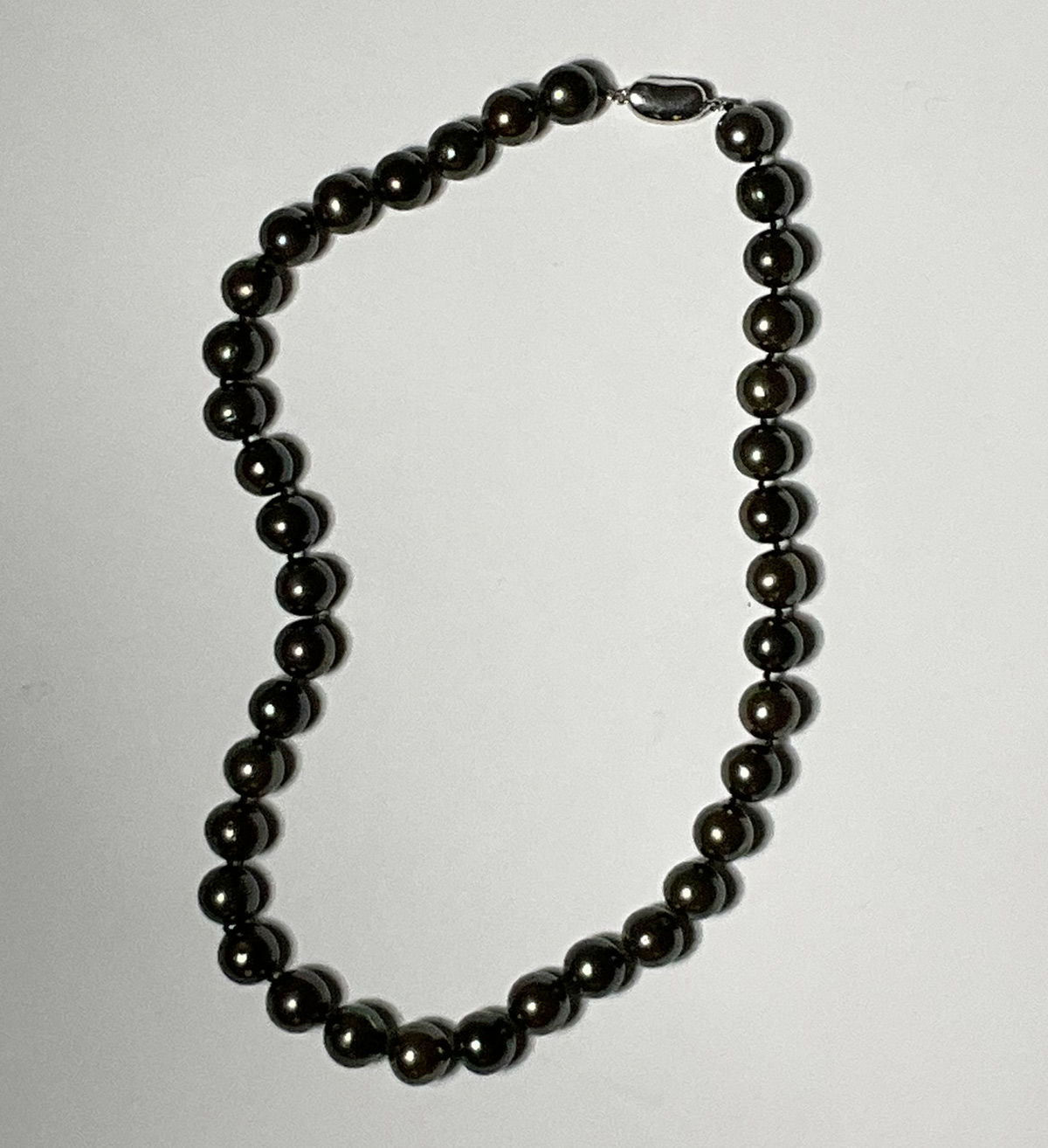 Sophisticated Clustered Freshwater Black Pearls Crystals on Silk Thread  Necklace | eBay