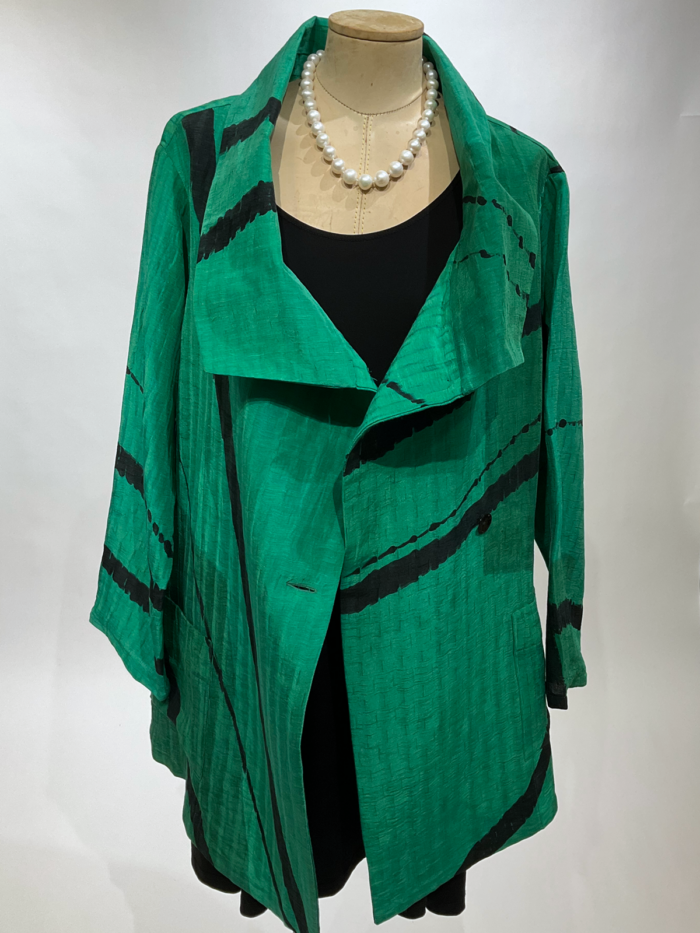 Alexis Abrams, blouse jacket emerald