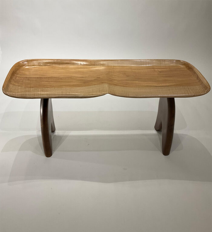 Paul Flessner, maple and walnut bench for 2