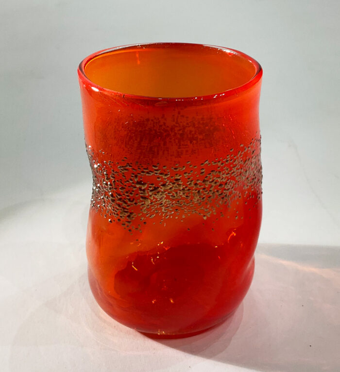 Ted Jolda, party glass, persimmon glitter