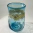 Ted Jolda, party glass, turquoise glitter