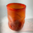 Ted Jolda, party glass, persimmon