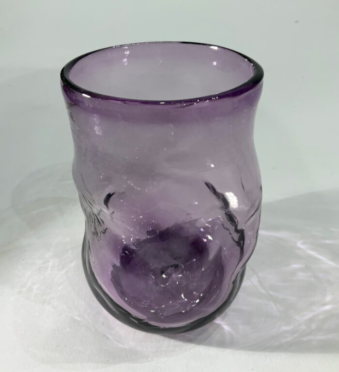Ted Jolda, party glass, purple