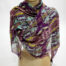 Scanagatta Scarf, purple and turquoise