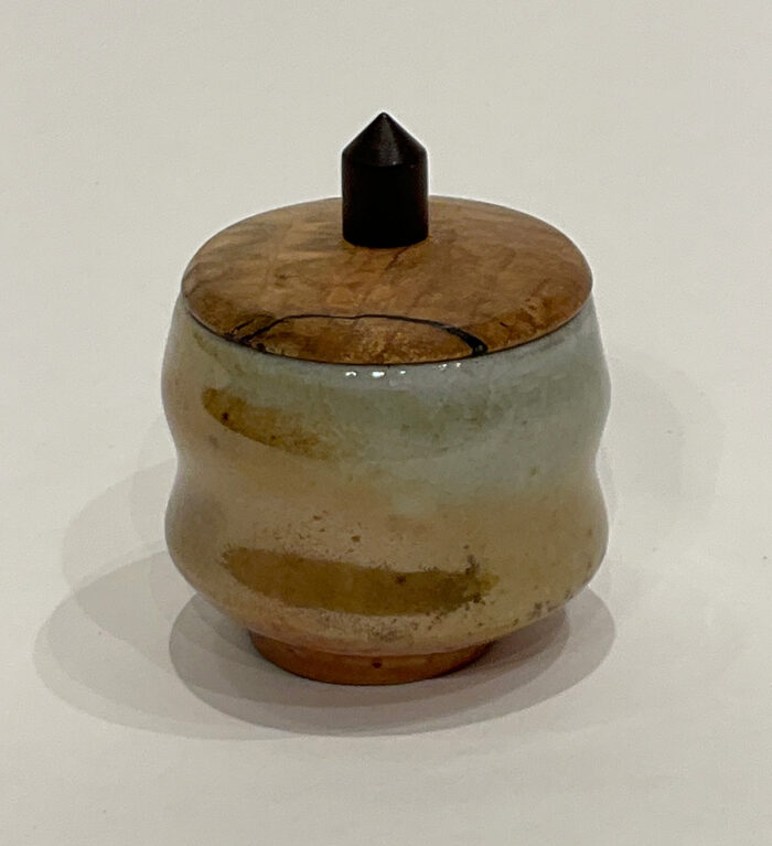 Reid Schoonover, Small Lidded Pot with Maple cover and Katalox knob