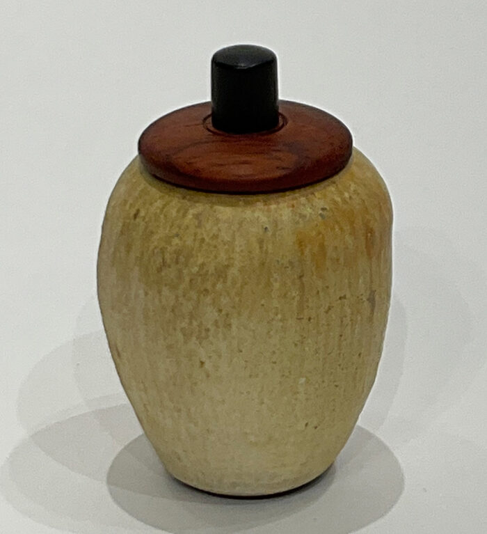 Reid Schoonover, Small Lidded Pot with Padauk African Blackwood