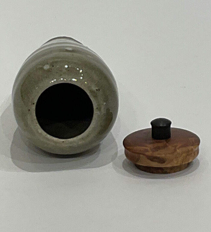 Reid Schoonover, Small Lidded Pot with Red Coolibah and African Blackwood2