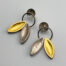 Agnes Seabass the artist Gitana Collection, silver & gold leaf seed earrings earrings