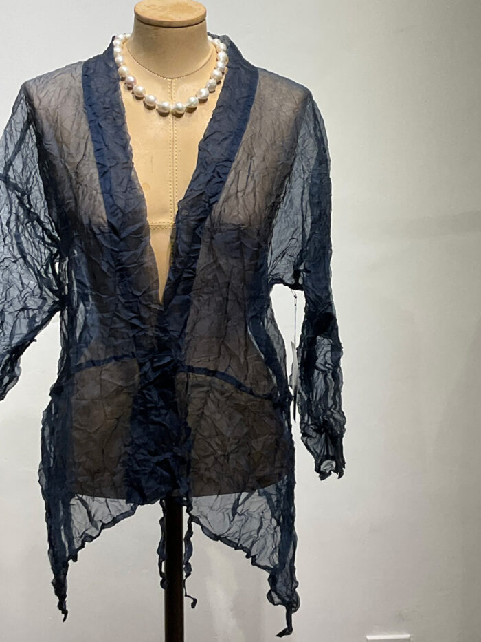 Carol Lee Shanks, Crushed silk indigo jacket