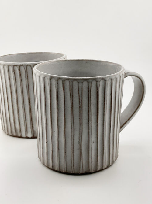Ayame Bullock, Striped mugs, ceramic