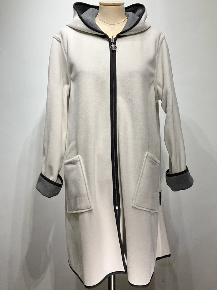 Maria Reisman, Winding River, Fleece full zip, hooded jacket