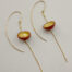 Nasine Cauvin, Red Acorn Cups Earrings