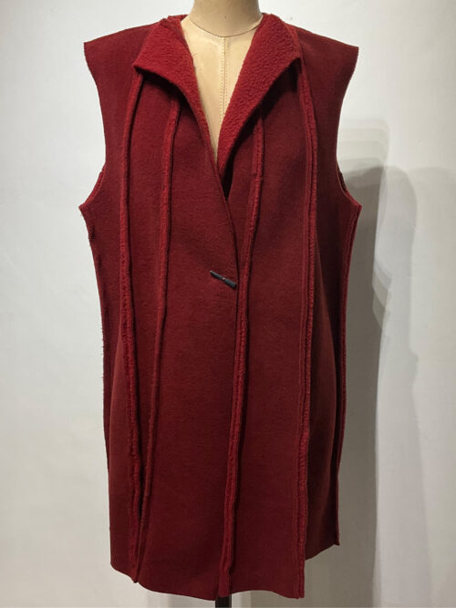 Giselle Shepatin, cozy fleece vest