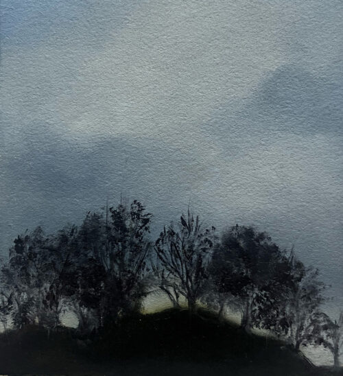Jen Till, Trees In Moonlight, oil painting