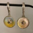 Lou Zeldis, sterling silver and mother of pearl earrings