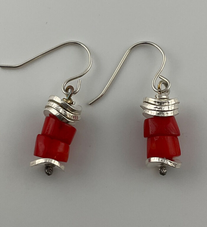 Christine Sundt, coral earrings