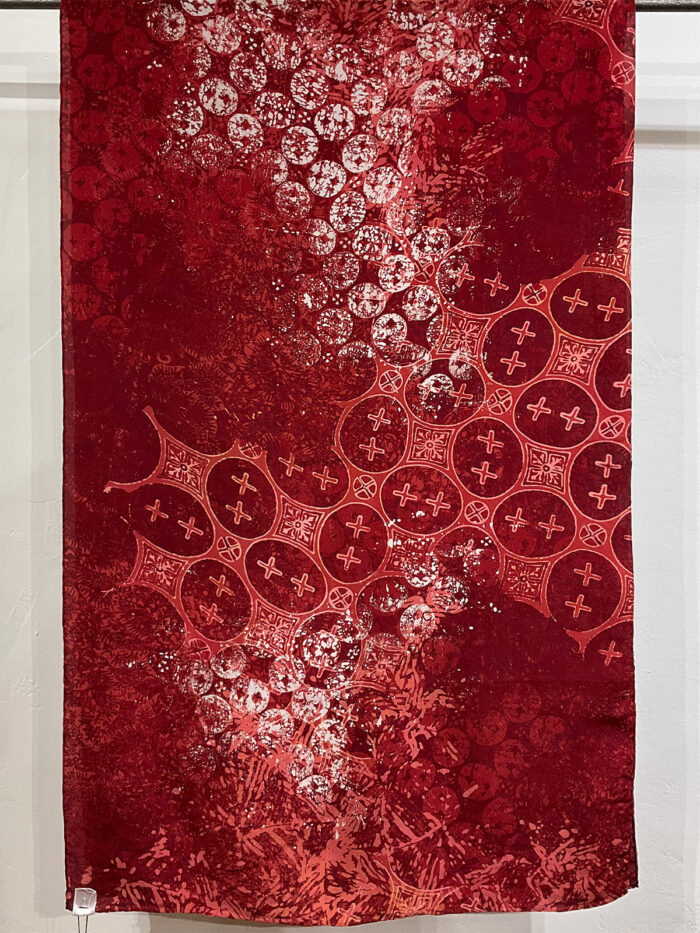 Isnia, Reds & Pinks Batik Scarf