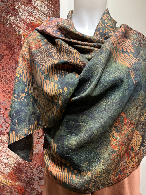 Isnia, Scarf/Shawl, Green