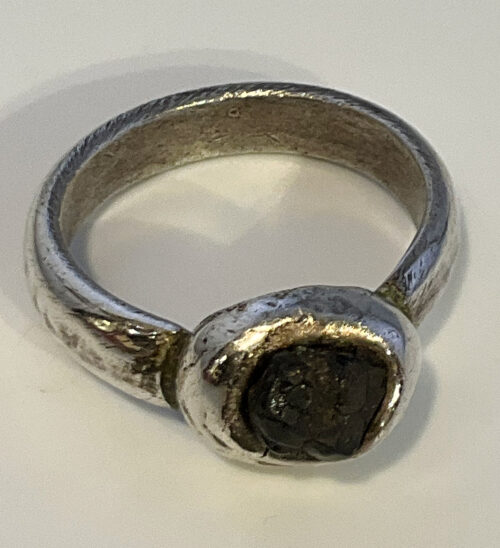 Lou Zeldis, Silver and Black Lava ring