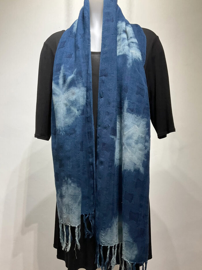 Ana Lisa Hedstrom, indigo scarf/shawl