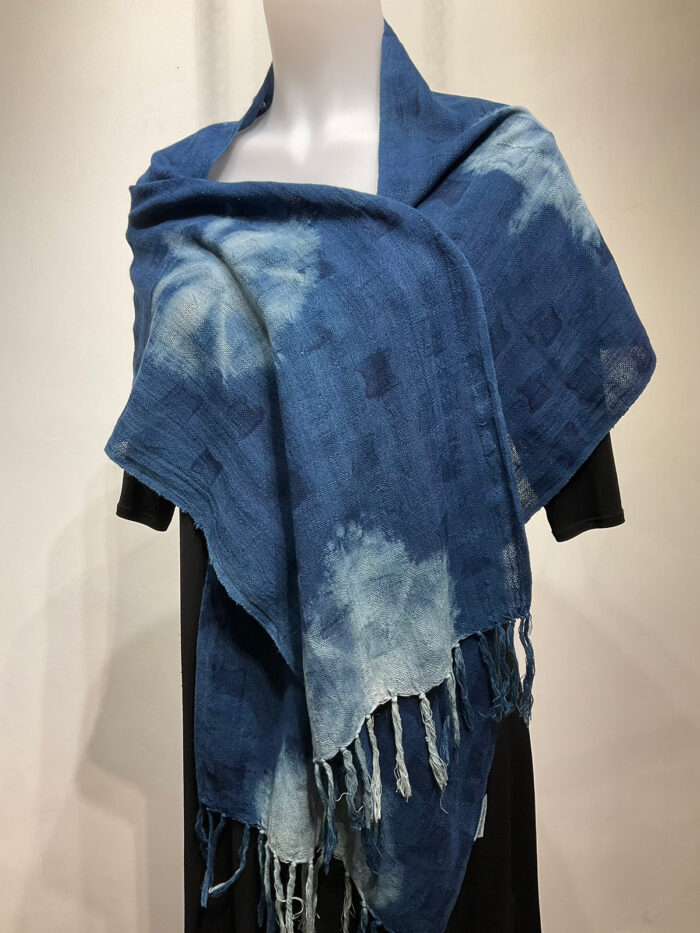 Ana Lisa Hedstrom, indigo scarf/shawl