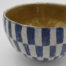 Wayne Branum, blue & white striped cermaic bowl